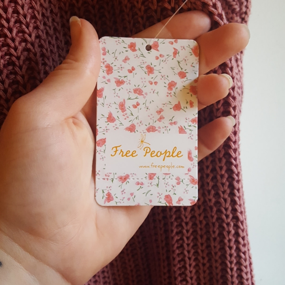 *New* Free People Shoulder Sweater - Picture 4 of 5